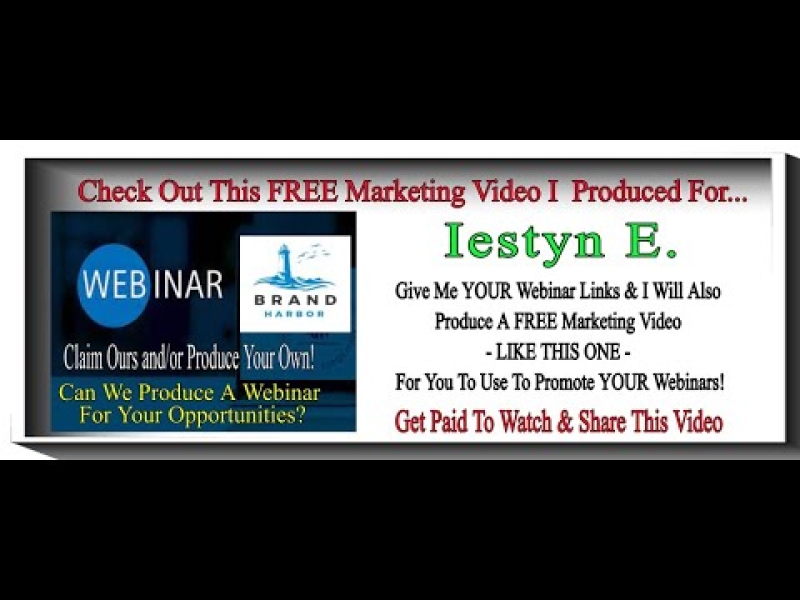Exploring Free Marketing Strategies with Iestyn E Brand Harbor Webinar